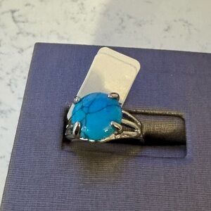 Turquoise Stone Silver Ring